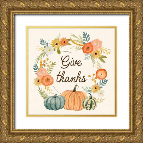 Harvest Home I Gold Ornate Wood Framed Art Print with Double Matting by Barnes, Victoria