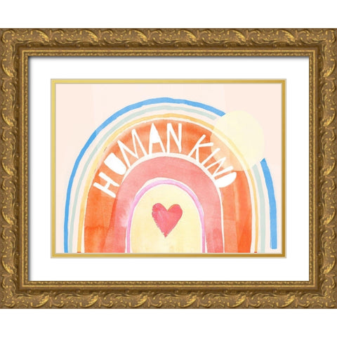 Human Kind I Gold Ornate Wood Framed Art Print with Double Matting by Parker, Jennifer Paxton