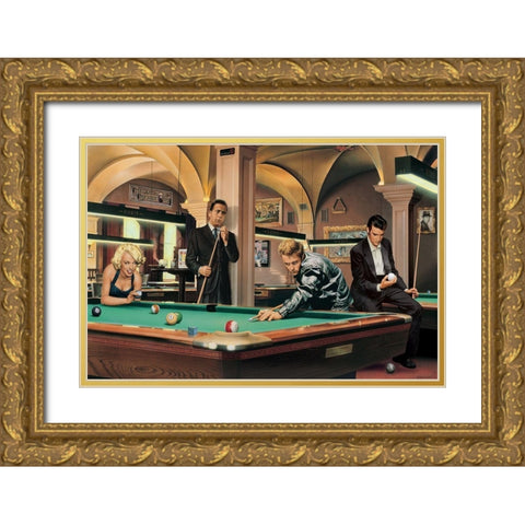 Game of Fate Gold Ornate Wood Framed Art Print with Double Matting by Consani, Chris