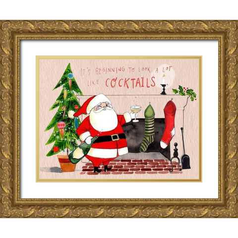 Get Bliztened I Gold Ornate Wood Framed Art Print with Double Matting by Parker, Jennifer Paxton