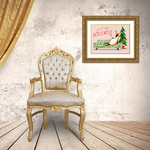 Get Bliztened II Gold Ornate Wood Framed Art Print with Double Matting by Parker, Jennifer Paxton