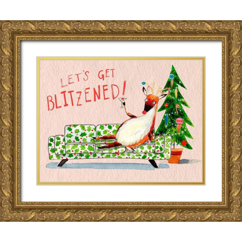 Get Bliztened II Gold Ornate Wood Framed Art Print with Double Matting by Parker, Jennifer Paxton