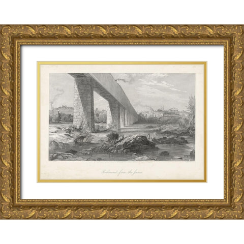 Richmond from the James Gold Ornate Wood Framed Art Print with Double Matting by Bryant, William Cullen
