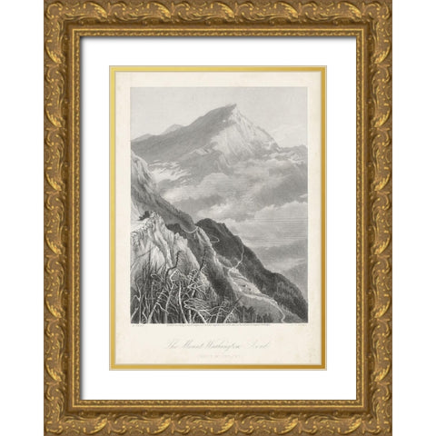 The Mount Washington Road Gold Ornate Wood Framed Art Print with Double Matting by Bryant, William Cullen