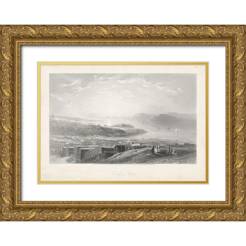 Golden Gate Gold Ornate Wood Framed Art Print with Double Matting by Bryant, William Cullen