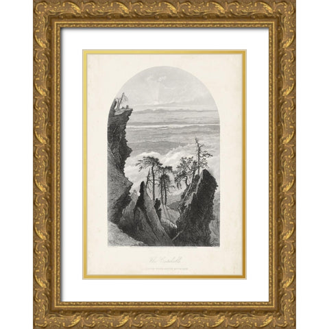 The Catskills Gold Ornate Wood Framed Art Print with Double Matting by Bryant, William Cullen