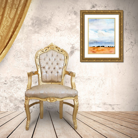 Midwest Sky II Gold Ornate Wood Framed Art Print with Double Matting by Parker, Jennifer Paxton