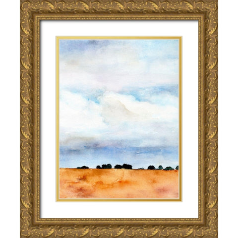 Midwest Sky II Gold Ornate Wood Framed Art Print with Double Matting by Parker, Jennifer Paxton