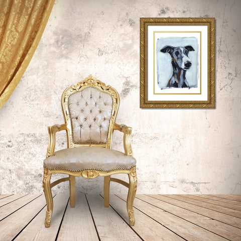 Bestie Portrait II Gold Ornate Wood Framed Art Print with Double Matting by Parker, Jennifer Paxton