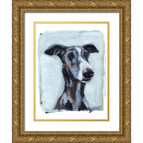 Bestie Portrait II Gold Ornate Wood Framed Art Print with Double Matting by Parker, Jennifer Paxton