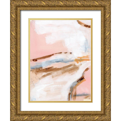 Salt Flat Tracks II Gold Ornate Wood Framed Art Print with Double Matting by Parker, Jennifer Paxton