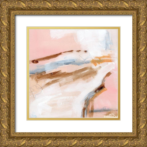 Salt Flat Tracks III Gold Ornate Wood Framed Art Print with Double Matting by Parker, Jennifer Paxton