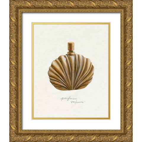 Gilded Toiletries II Gold Ornate Wood Framed Art Print with Double Matting by Popp, Grace
