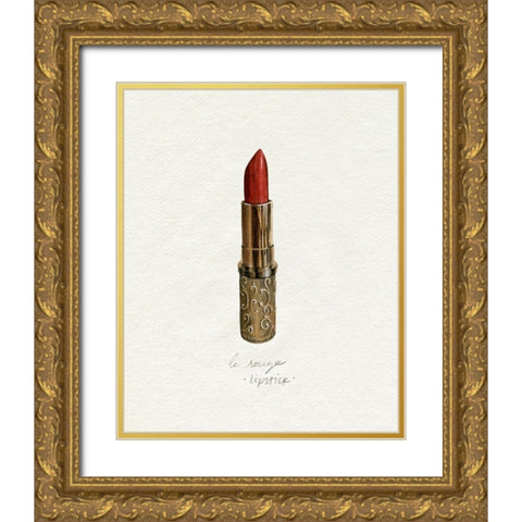 Gilded Toiletries III Gold Ornate Wood Framed Art Print with Double Matting by Popp, Grace