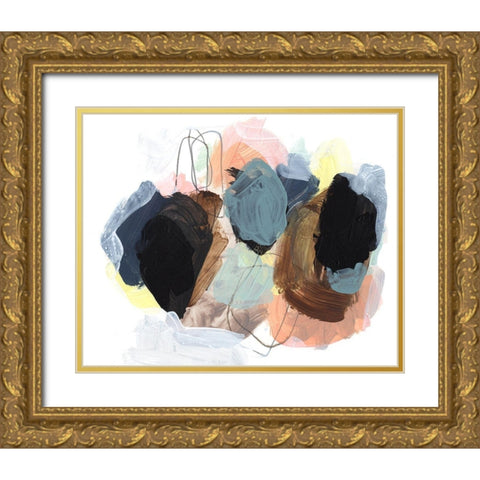 Boulders II Gold Ornate Wood Framed Art Print with Double Matting by Parker, Jennifer Paxton