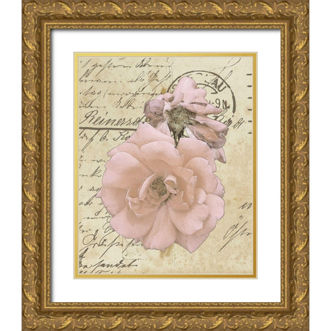 Wishing You Well II Gold Ornate Wood Framed Art Print with Double Matting by Saunders, Alonzo