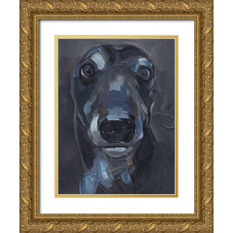 Good Boy II Gold Ornate Wood Framed Art Print with Double Matting by Parker, Jennifer Paxton
