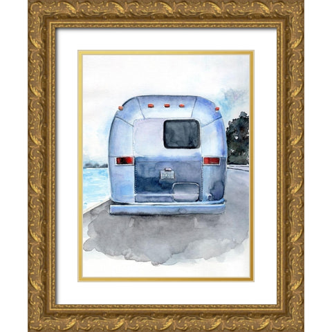 Rear Window I Gold Ornate Wood Framed Art Print with Double Matting by Parker, Jennifer Paxton