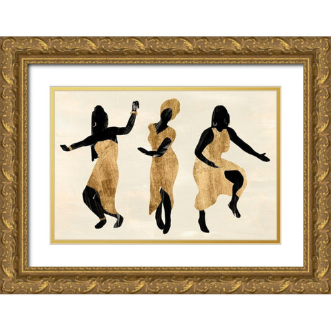 Celebration Dance I Gold Ornate Wood Framed Art Print with Double Matting by Warren, Annie