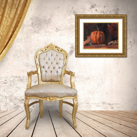 Autumn Still Life I Gold Ornate Wood Framed Art Print with Double Matting by Parker, Jennifer Paxton