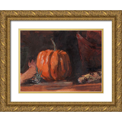 Autumn Still Life I Gold Ornate Wood Framed Art Print with Double Matting by Parker, Jennifer Paxton