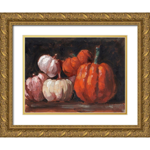 Autumn Still Life II Gold Ornate Wood Framed Art Print with Double Matting by Parker, Jennifer Paxton