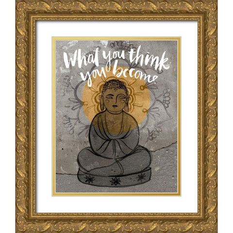 Let It Go II Gold Ornate Wood Framed Art Print with Double Matting by Parker, Jennifer Paxton