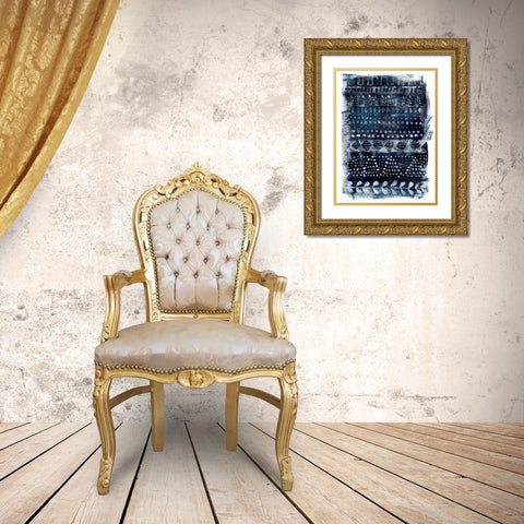 Drybrush Loom II Gold Ornate Wood Framed Art Print with Double Matting by Parker, Jennifer Paxton