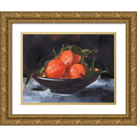 Fruit Plate II Gold Ornate Wood Framed Art Print with Double Matting by Parker, Jennifer Paxton