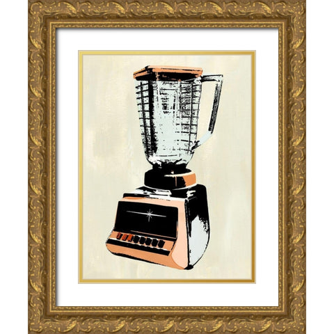Retro Kitchen Appliance I Gold Ornate Wood Framed Art Print with Double Matting by Warren, Annie