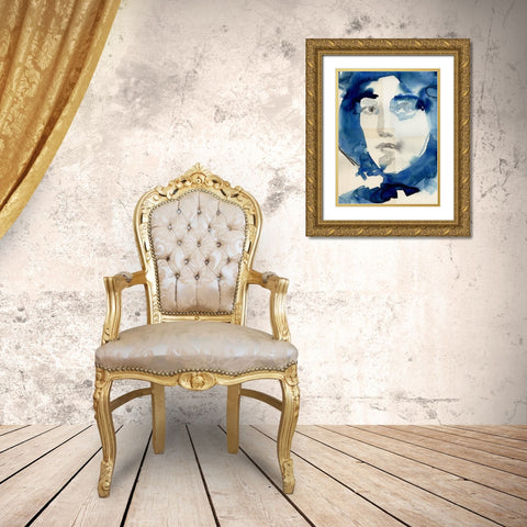 Tildas Gaze IV Gold Ornate Wood Framed Art Print with Double Matting by Parker, Jennifer Paxton