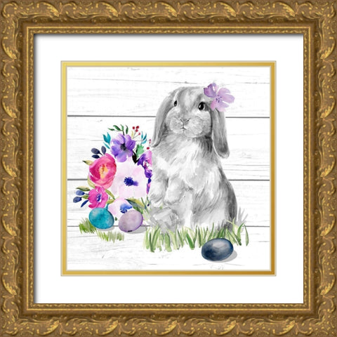 Bright Easter Bouquet II Gold Ornate Wood Framed Art Print with Double Matting by Parker, Jennifer Paxton