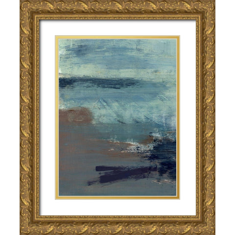 Morning Lake Mist I Gold Ornate Wood Framed Art Print with Double Matting by Parker, Jennifer Paxton