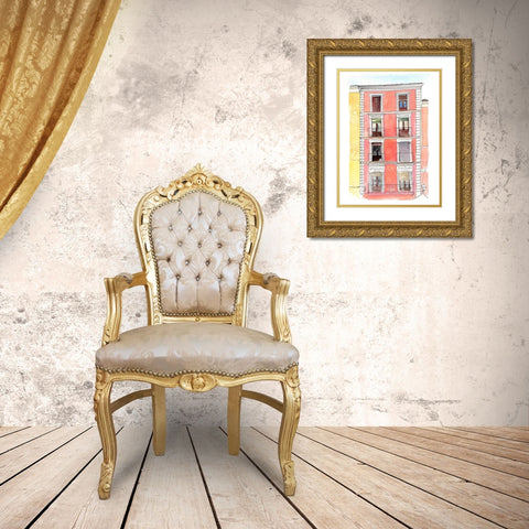 Settling In I Gold Ornate Wood Framed Art Print with Double Matting by Parker, Jennifer Paxton