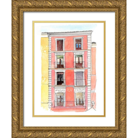 Settling In I Gold Ornate Wood Framed Art Print with Double Matting by Parker, Jennifer Paxton