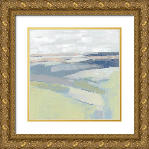 Pastel Prairie I Gold Ornate Wood Framed Art Print with Double Matting by Parker, Jennifer Paxton