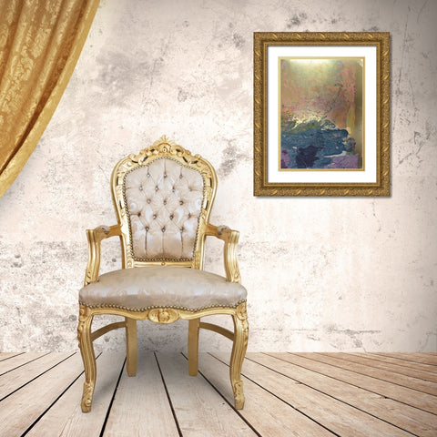 Monets Landscape I Gold Ornate Wood Framed Art Print with Double Matting by Combs, Joyce
