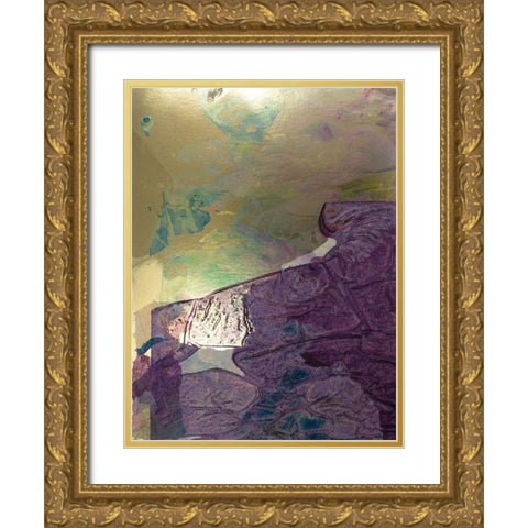 Monets Landscape IV Gold Ornate Wood Framed Art Print with Double Matting by Combs, Joyce