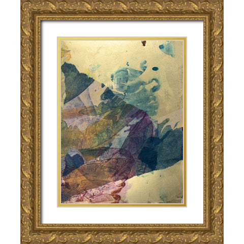 Monets Landscape VI Gold Ornate Wood Framed Art Print with Double Matting by Combs, Joyce
