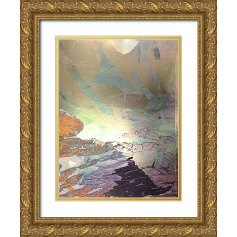 Monets Landscape VIII Gold Ornate Wood Framed Art Print with Double Matting by Combs, Joyce