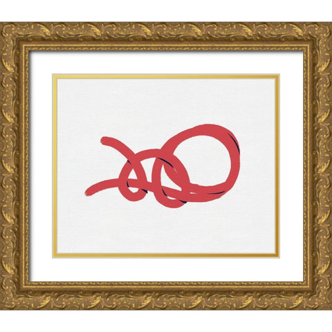 Sailing Knot II Gold Ornate Wood Framed Art Print with Double Matting by Green, Jacob