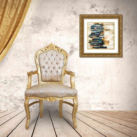 Scattered Gold Ornate Wood Framed Art Print with Double Matting by Henry, Alexys