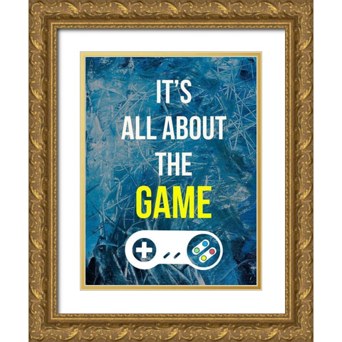 Gamer at Play IV Gold Ornate Wood Framed Art Print with Double Matting by Warren, Annie