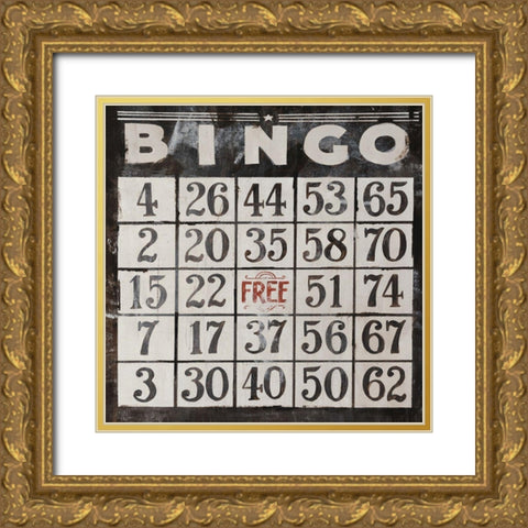 Bingo Gold Ornate Wood Framed Art Print with Double Matting by Rabo, Clayton
