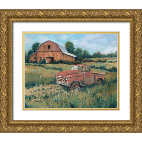 Rusting Away I Gold Ornate Wood Framed Art Print with Double Matting by OToole, Tim
