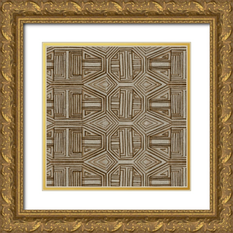 Skyline Study I Gold Ornate Wood Framed Art Print with Double Matting by Wang, Melissa