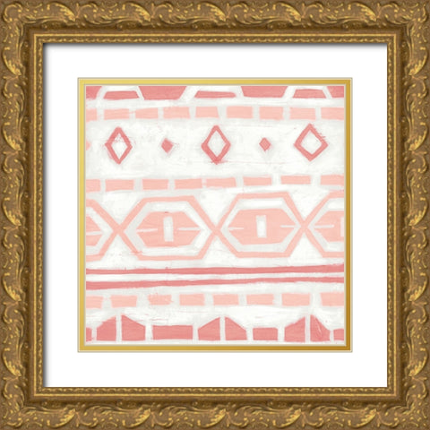 Blush Loom II Gold Ornate Wood Framed Art Print with Double Matting by Vess, June Erica