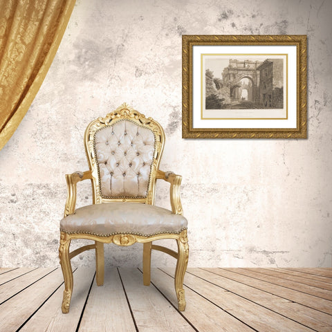CWFs Antiquities of Pola, Ruins III Gold Ornate Wood Framed Art Print with Double Matting by Unknown