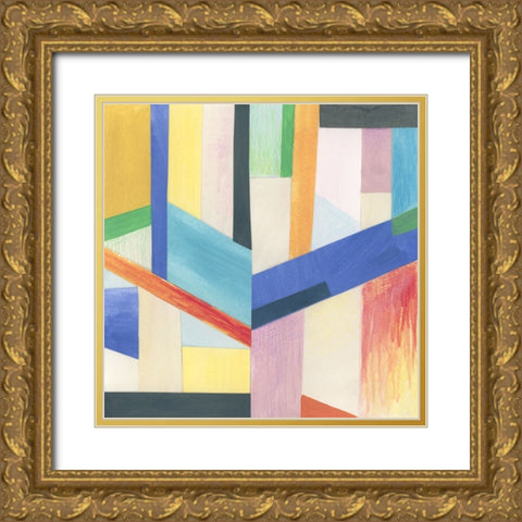 Prism Slice II Gold Ornate Wood Framed Art Print with Double Matting by Vess, June Erica