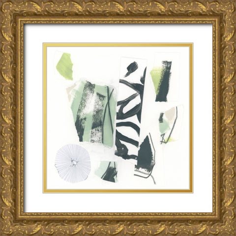 Green Garnet I Gold Ornate Wood Framed Art Print with Double Matting by Vess, June Erica